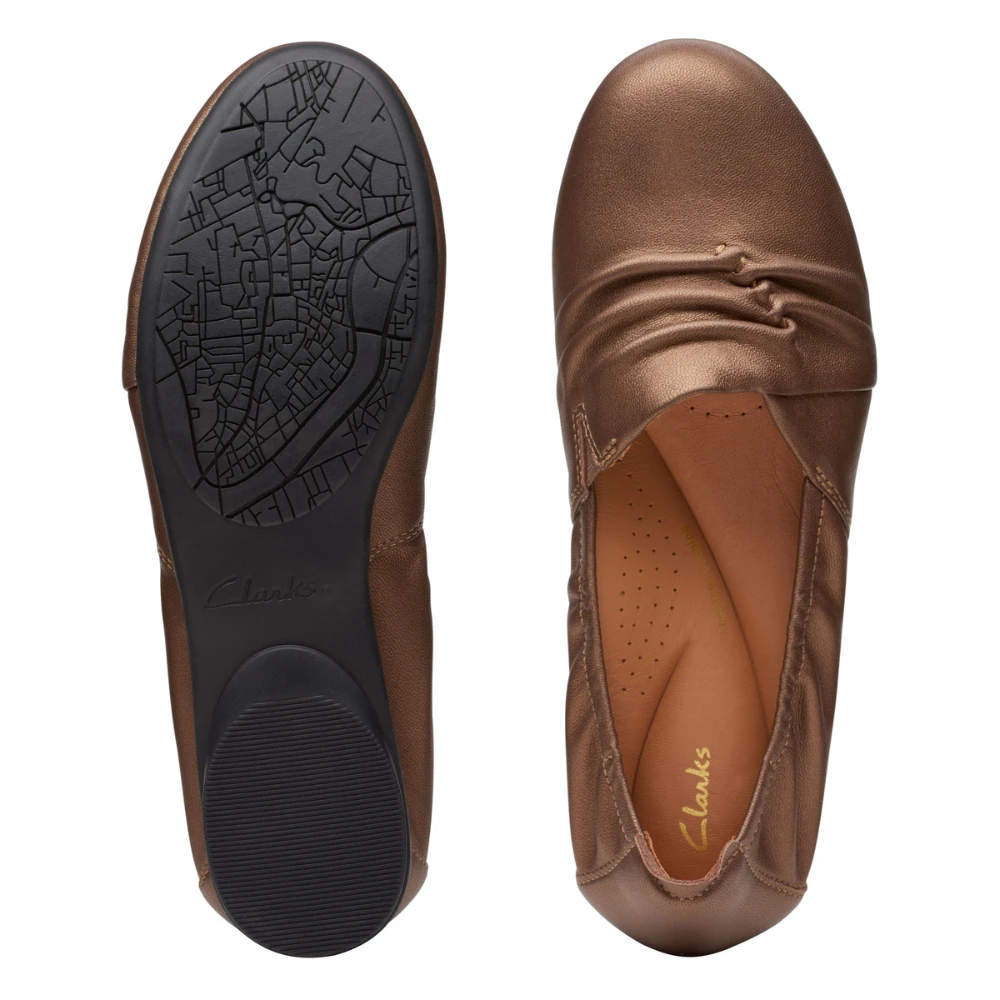 Clarks Rena Way Bronze Leather Slip-On (Women's) 7 Clarks Rena Way Bronze Leather Slip-On (Women's) - Image 7