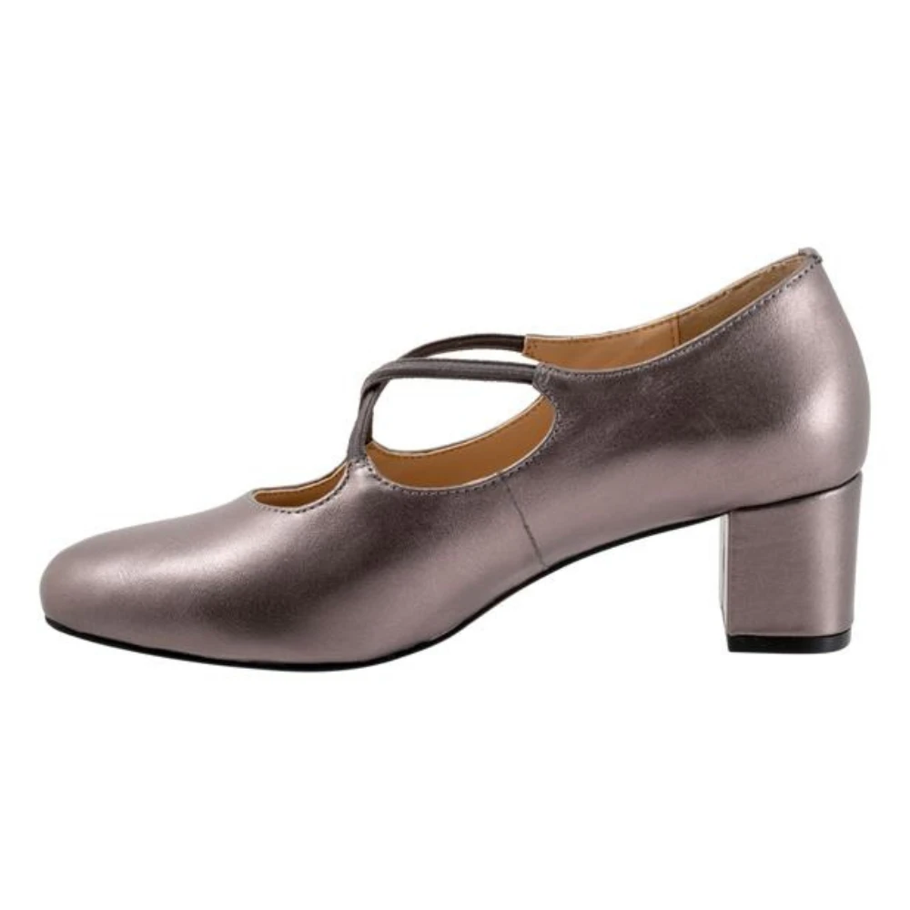Trotters Demi Pewter Calf Dress Shoe (Women's) 2 Trotters Demi Pewter Calf Dress Shoe (Women's) - Image 2