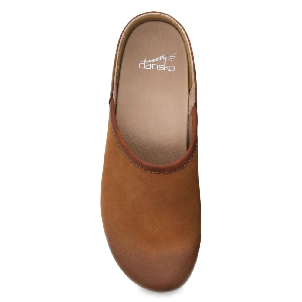 Dansko Brenna Tan Burnished Suede Clog (Women's) 3 Dansko Brenna Tan Burnished Suede Clog (Women's) - Image 3