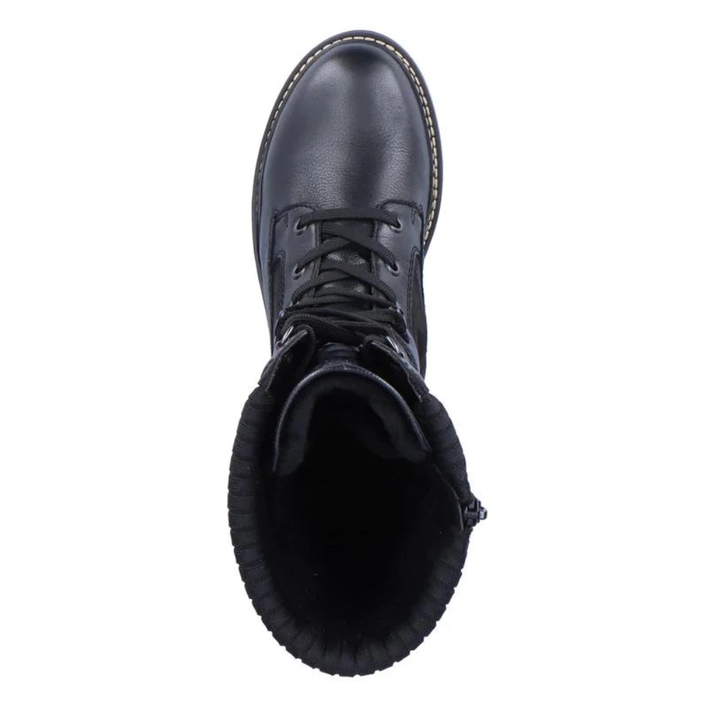 Remonte D0B76 Stefanie 76 Black Leather High Boot (Women's) 4 Remonte D0B76 Stefanie 76 Black Leather High Boot (Women's) - Image 4