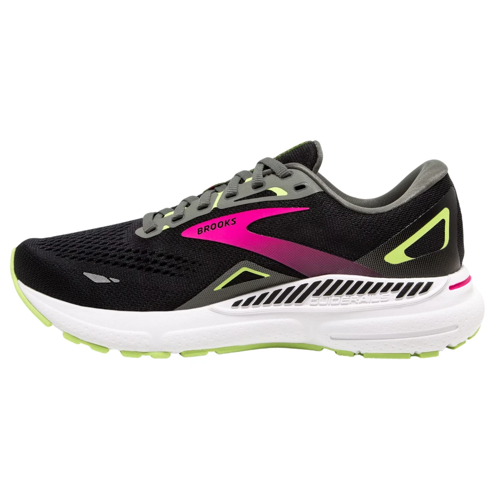 Brooks Adrenaline GTS 23 Black/Gunmetal/Sharp Green Running Shoe (Women's) 3 Brooks Adrenaline GTS 23 Black/Gunmetal/Sharp Green Running Shoe (Women's) - Image 3