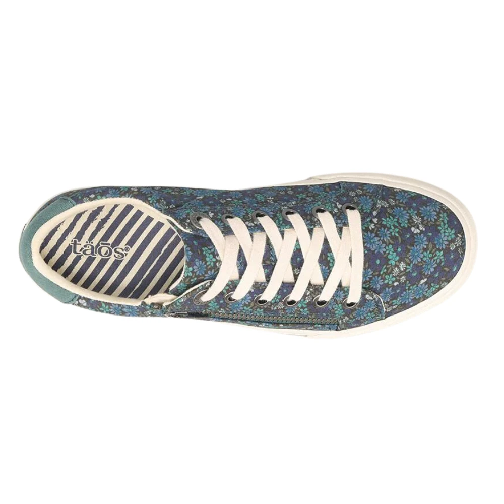 Taos Z Soul Teal Floral Multi Sneaker (Women's) 4 Taos Z Soul Teal Floral Multi Sneaker (Women's) - Image 4