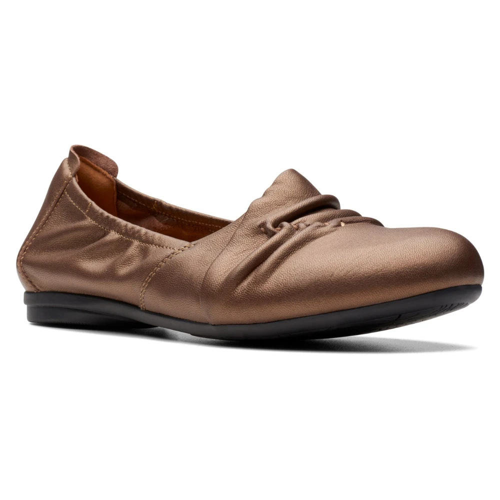 Clarks Rena Way Bronze Leather Slip-On (Women's) 1 Clarks Rena Way Bronze Leather Slip-On (Women's)