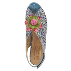 L'Artiste By Spring Step Arautre Slingback Navy Multi Leather (Women's) -Dansko Shoe Store arom 3