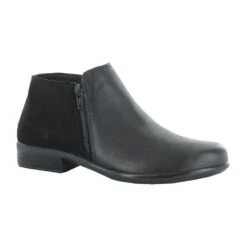Naot Helm Bootie Black Raven/Black Suede (Women's)