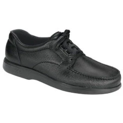 SAS Bout Time Black Leather (Men's)