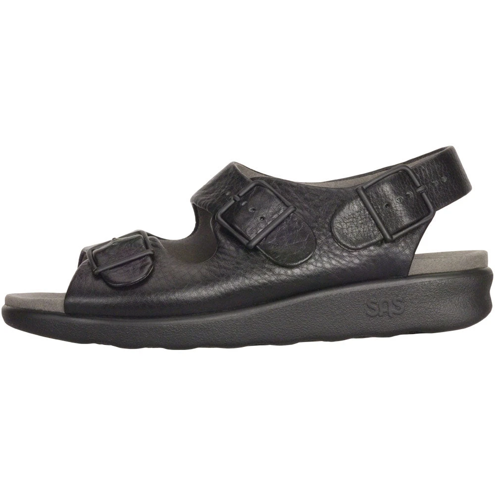 SAS Relaxed Sandal Black Leather (Women's) 2 SAS Relaxed Sandal Black Leather (Women's) - Image 2