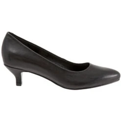 Trotters Kiera Heel Black Leather (Women's) -Dansko Shoe Store black 3 0c4f7285 ea4b 4640 aa7e 5eb8c0cb2f91