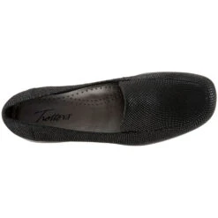 Trotters Jenn Mini Dots Black Patent Suede Leather (Women's) -Dansko Shoe Store black 6 11385a41 b08d 447a a3bd 336ec5a451d2