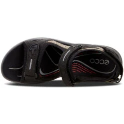 Ecco Yucatan Sandal Black/Mole/Black (Women's) -Dansko Shoe Store black mole 6