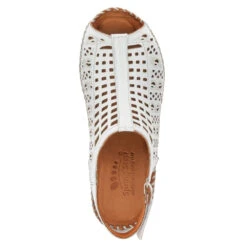 Spring Step Bohemianish Sandal White Leather (Women's) -Dansko Shoe Store bohe 4