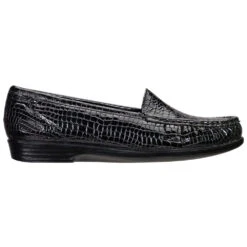 SAS Simplify Loafer Black Croc (Women's) -Dansko Shoe Store croc black 3