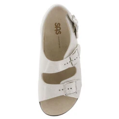 SAS Relaxed Sandal Web Linen Leather (Women's) -Dansko Shoe Store linen 6