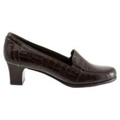 Trotters Gloria Dark Brown Croc (Women's) -Dansko Shoe Store pic4 7a9206e0 bc94 479a 949c b140cb78f953