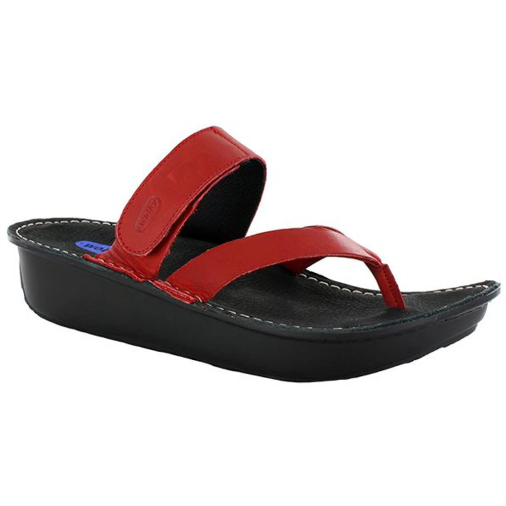 Wolky Tahiti Sandal Red Mighty Leather (Women's) 1 Wolky Tahiti Sandal Red Mighty Leather (Women's)