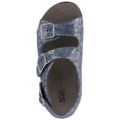 SAS Relaxed Sandal Silver Blue Leather (Women's) 11 SAS Relaxed Sandal Silver Blue Leather (Women's) -Dansko Shoe Store silver blue 6