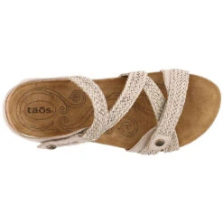 Taos Trulie Sandal Stone Leather (Women's) -Dansko Shoe Store stone 6 36efaa40 67c0 475f b0a1 6b2850b3d15b
