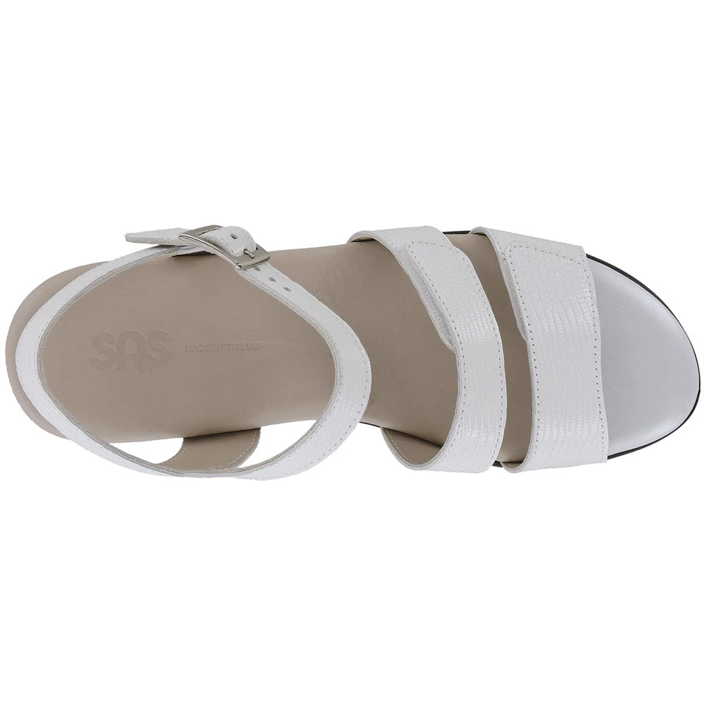 SAS Savanna Sandal White Lizard Leather (Women's) 5 SAS Savanna Sandal White Lizard Leather (Women's) - Image 5